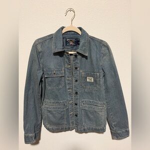 American Living Denim Striped Jacket
